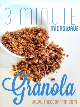 3 Minute Microwave Granola