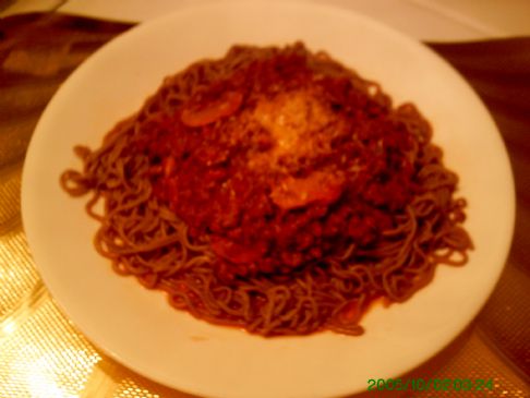 Low Carb Spaghetti Sauce with Noodles !!