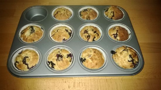 Blueberry and Oat muffins