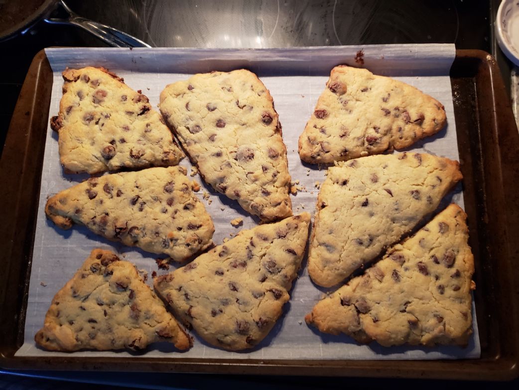 Chocolate chip shortbread