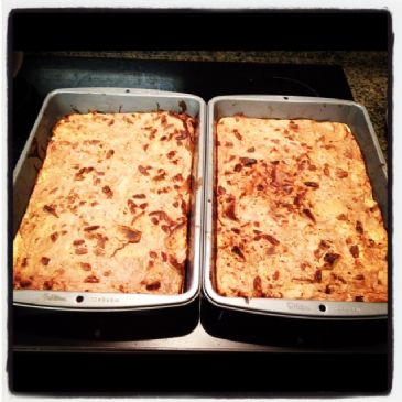 Protein Packed French Toast Casserole with Protein Topping!