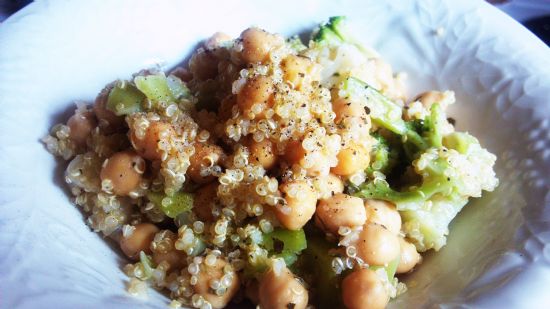 Warm Quinoa and Chickpea Salad