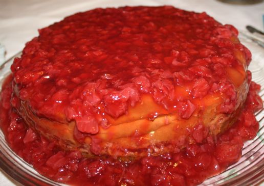 Homemade sugar free Strawberry Cheesecake