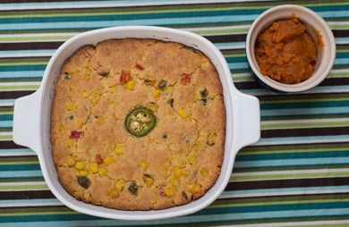 Sweet and Spicy Cornbread with Chipotle-Honey Butter