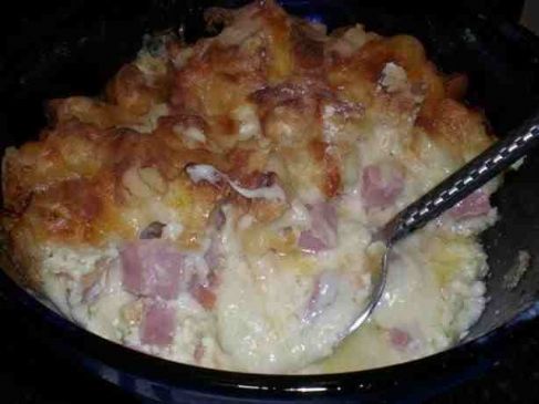 Slow Cooker Cheese And Ham Souffle