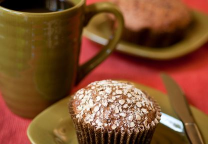 Flaxseed, Wheat, and Bran Muffins