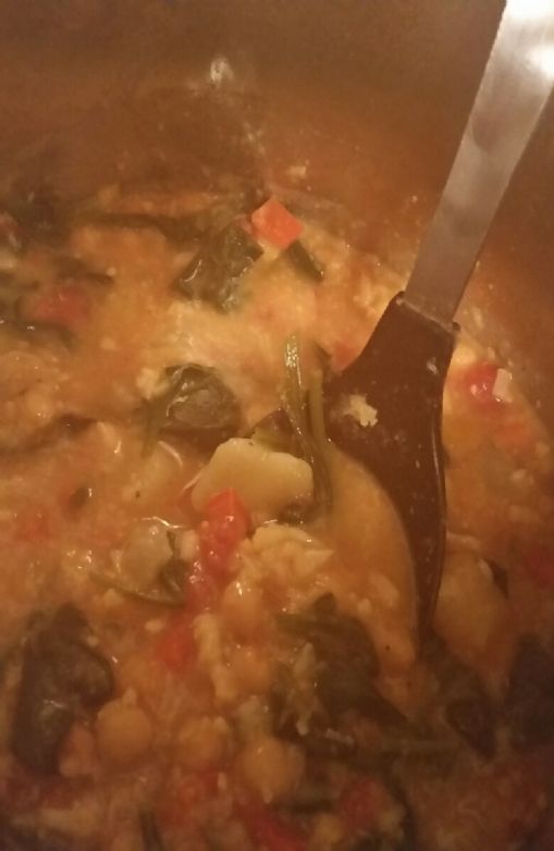 Curried Vegetable and Chickpea Stew for Instant Pot