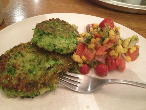 Pea and Quinoa Fritters