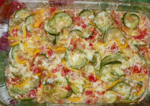 All About Color Fresh Veggie Casserole