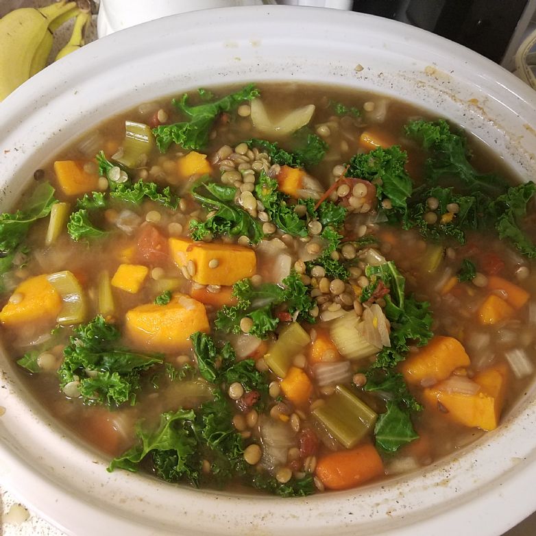 Crock Pot Vegetable Lentil Soup (FOK)