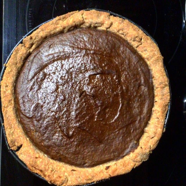 Chocolate Pumpkin Quiche with Whole Wheat and Quinoa Crust