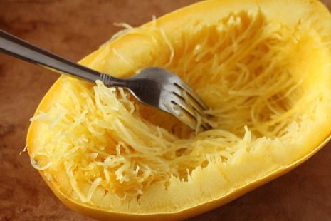 Creamy Mushroom Spaghetti Squash