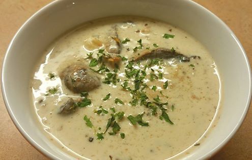 Low Carb Cream of Turkey and Mushroom soup