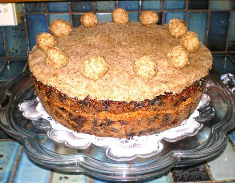 Fruit Cake - Healthy - Finished as Simnel Cake