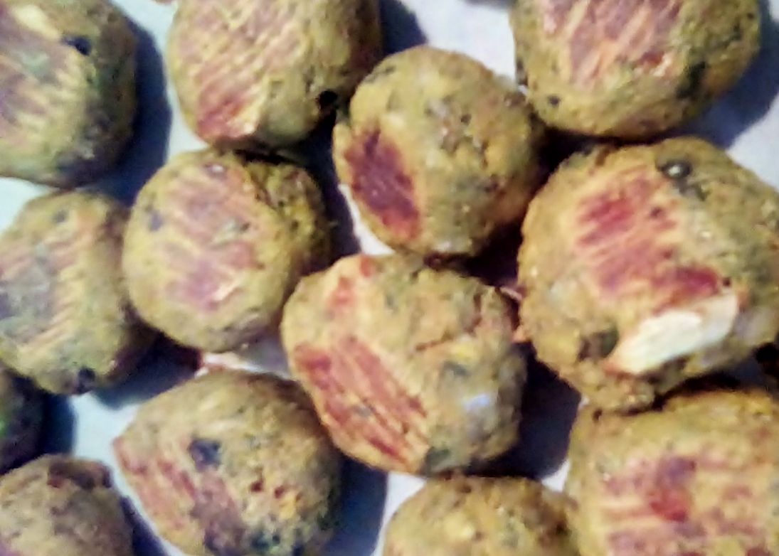 Italian Meat LESS Balls (from residual juicing pulp solids)
