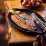 Trout with Cream and Honey Sauce