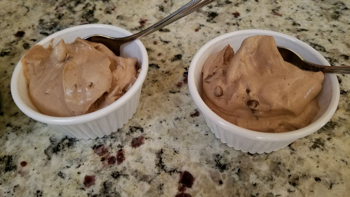 Chocolate Chip Chocolate Pudding Mousse