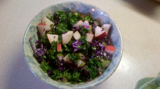 Kale and Red Cabbage Slaw