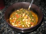 Spicy Collard and Black-eyed Pea Soup