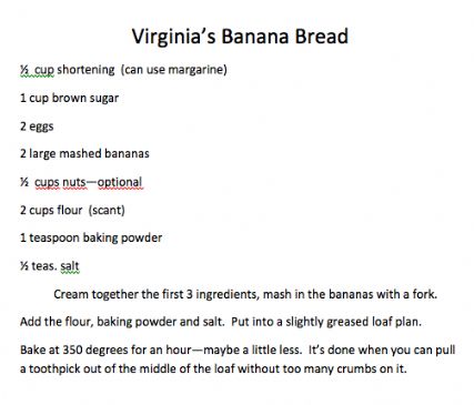 Virginia's Banana Bread