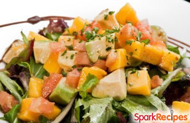 Stepf's Mango-Avocado Salad with Lime-Cilantro Dressing