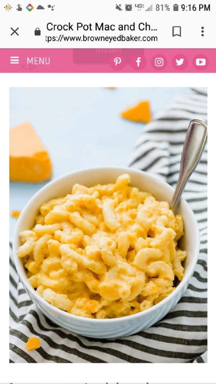 Outside the box mac and cheese for 2