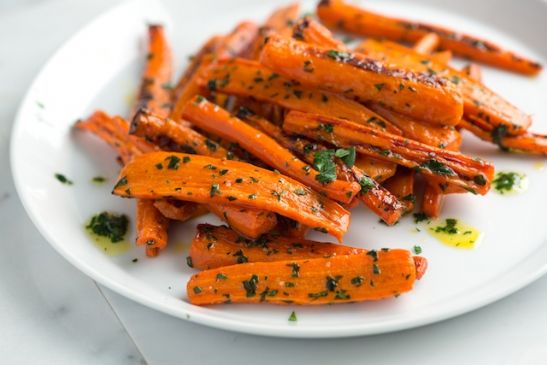 Roasted Carrots with Parsley Butter