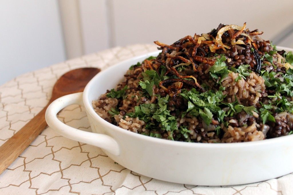 Mujadara (Middle Eastern Lentils and Rice)