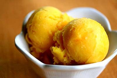 Mango and Lime sorbet