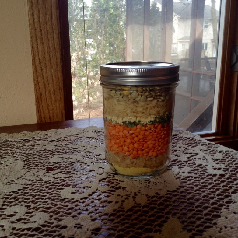 Lentil and Rice Soup-in-a-Jar