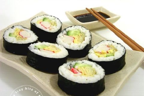 Kara's Crab and Cucumber Sushi