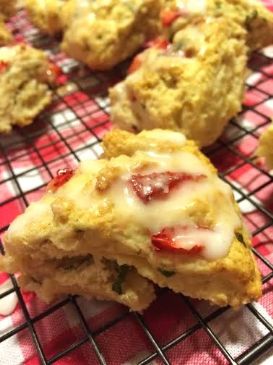 goat cheese strawberry basil scones