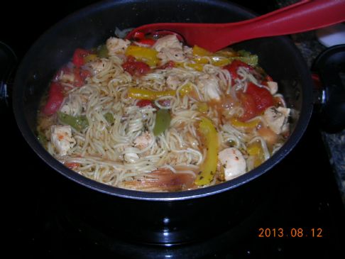 Tomato Basil Chicken and Pasta