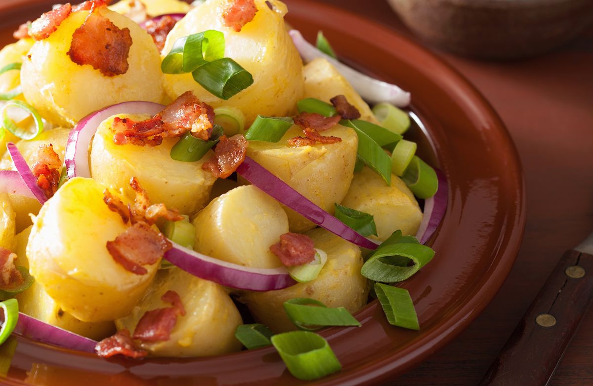 Slow Cooker Bacon and Cheese Potatoes