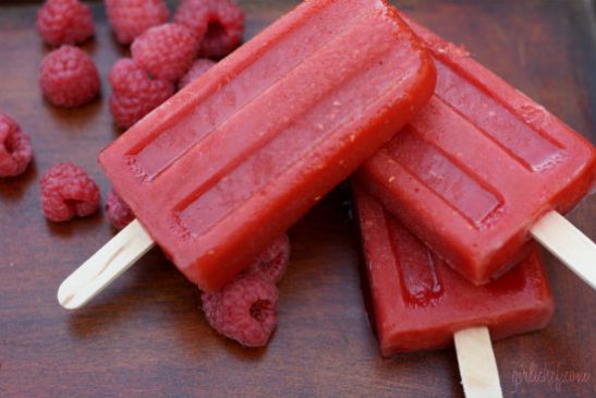 Carrot Mango Raspberry Popsicles