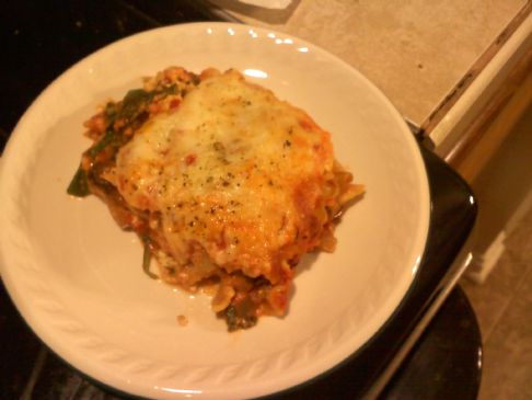 Spinach and Portabella Lasagna