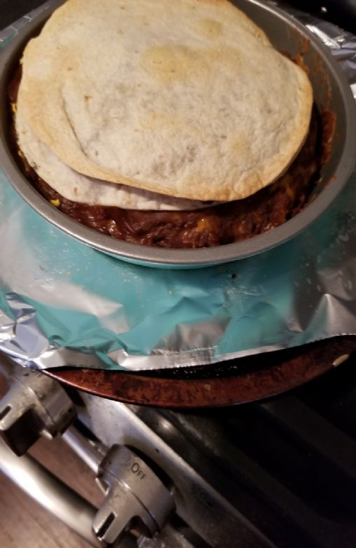 Vegan Burrito Quesadilla Pie