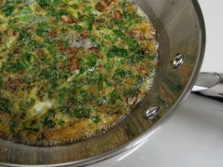 Persian Greens, Herbs and Eggs - Kookoo Sabzee