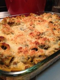 Spinach and Sausage Baked Pasta