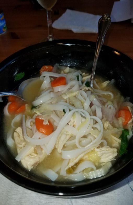 Spicy Thai Curry Chicken Soup