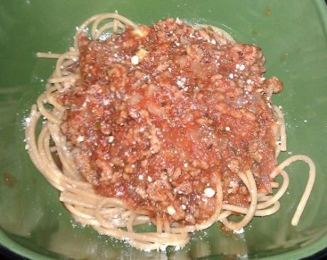 Healthy, Hearty Meat Pasta Sauce