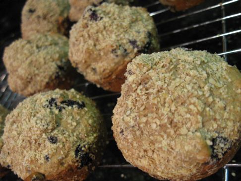 Low fat, high fiber blueberry muffins