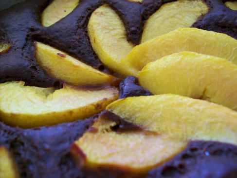 Chocolate - Ancho Peach Cake