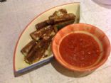 Breaded Baked Zucchini Sticks with Marinara Sauce