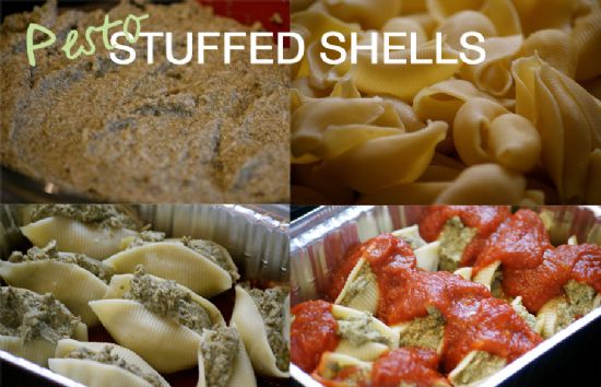 Pesto Stuffed Shells