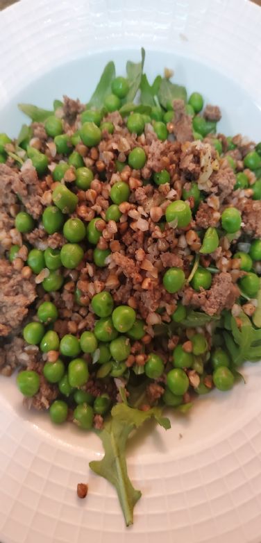 Peas and buckwheat