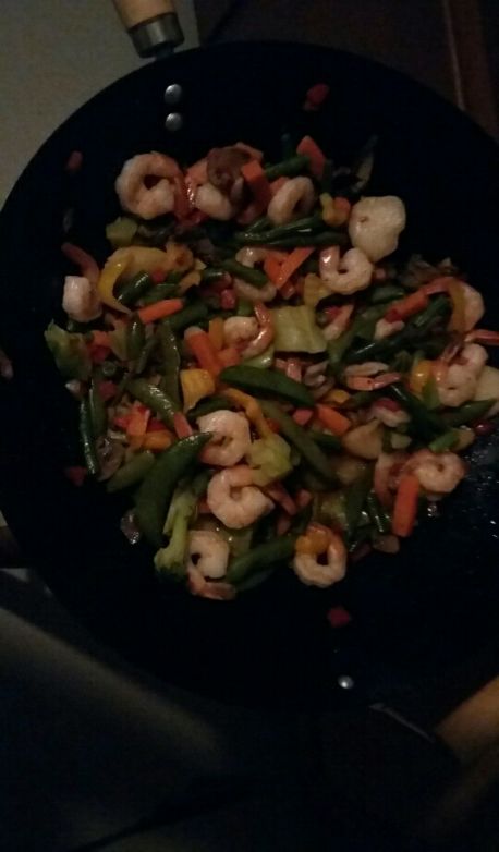 Broccoli Shrimp Stir Fry - From Frozen Veggies