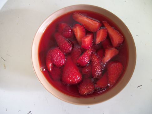 Strawberry's with Jello