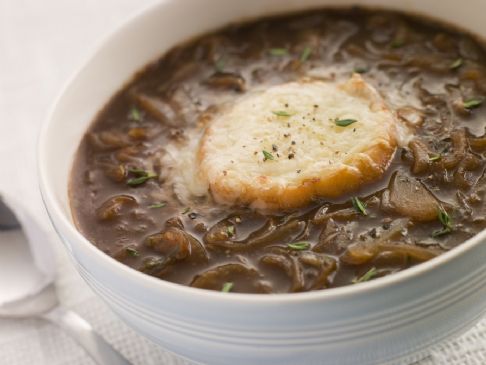 Crockpot Vegetarian French Onion Soup