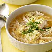 Egg Drop Soup with Chicken and Noodles
